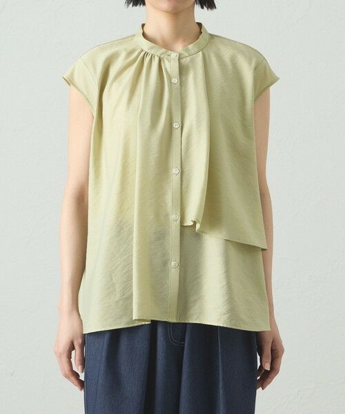 CAST: / キャスト コロン シャツ・ブラウス | 【1枚で着映える】アシンメトリーレイヤードトップス | 詳細8
