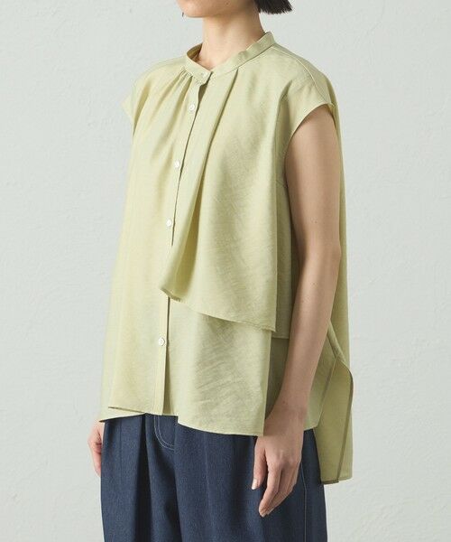 CAST: / キャスト コロン シャツ・ブラウス | 【1枚で着映える】アシンメトリーレイヤードトップス | 詳細9