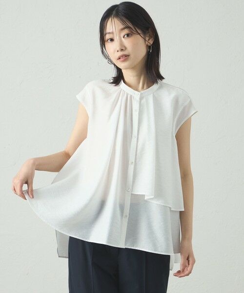 CAST: / キャスト コロン シャツ・ブラウス | 【1枚で着映える】アシンメトリーレイヤードトップス | 詳細15
