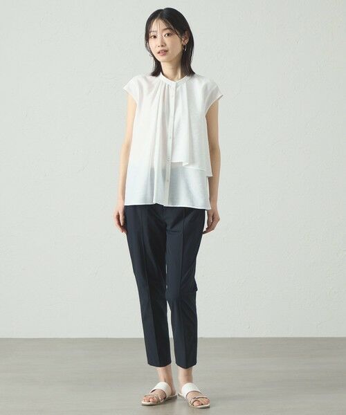 CAST: / キャスト コロン シャツ・ブラウス | 【1枚で着映える】アシンメトリーレイヤードトップス | 詳細4