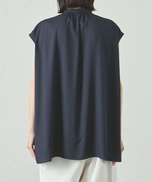 CAST: / キャスト コロン シャツ・ブラウス | 【吸水速乾/UV対策/セットアップ対応】アシンメトリーレイヤードサテンブラウス | 詳細5