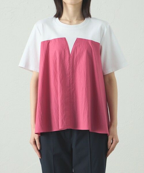 CAST: / キャスト コロン カットソー | 【1枚で着映える】異素材コンビカットソー | 詳細5