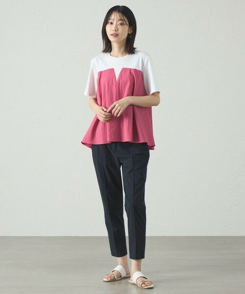 CAST: / キャスト コロン カットソー | 【1枚で着映える】異素材コンビカットソー | 詳細3