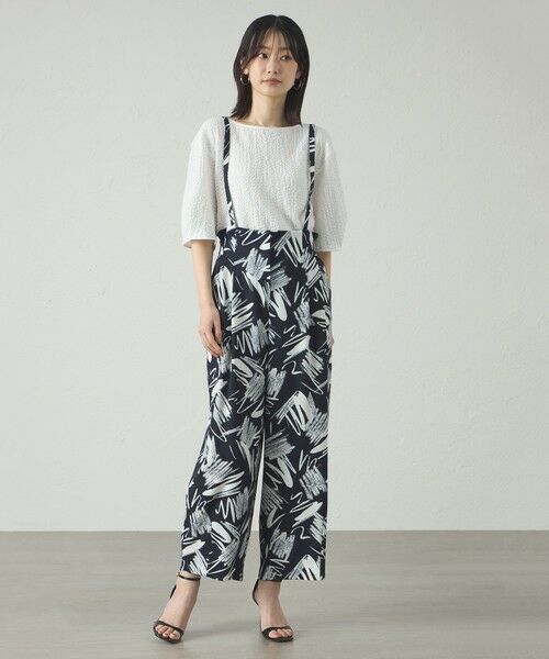 CAST: / キャスト コロン パンツ | 【1枚で着映える】ペイントプリントサスペンダーパンツ | 詳細4