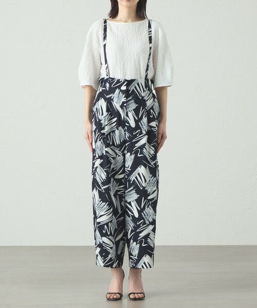 CAST: / キャスト コロン パンツ | 【1枚で着映える】ペイントプリントサスペンダーパンツ | 詳細5