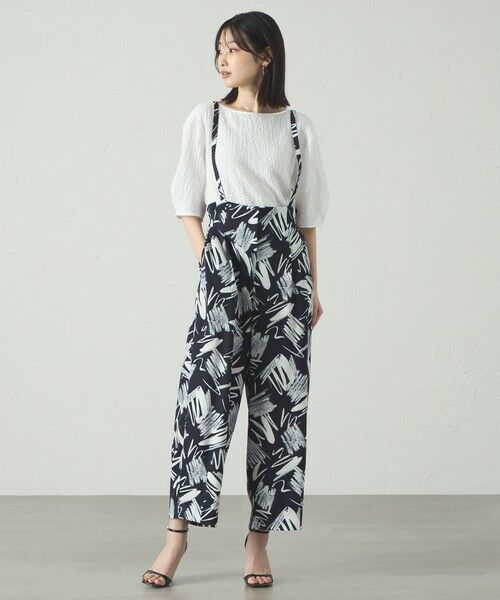 CAST: / キャスト コロン パンツ | 【1枚で着映える】ペイントプリントサスペンダーパンツ | 詳細3