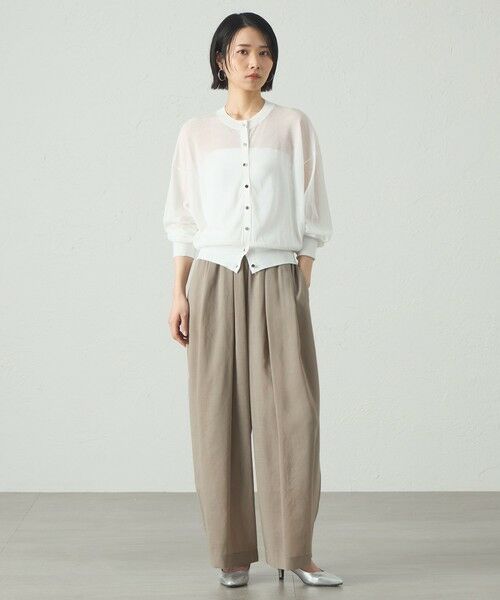 CAST: / キャスト コロン パンツ | 【着用しわ軽減/セットアップ対応】シアータックギャザーパンツ | 詳細9