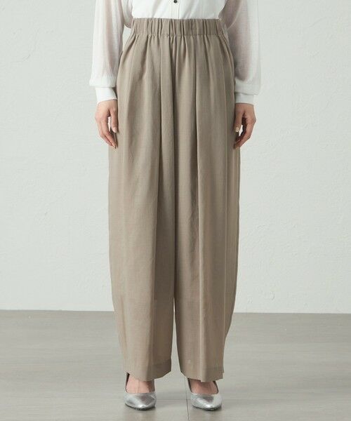 CAST: / キャスト コロン パンツ | 【着用しわ軽減/セットアップ対応】シアータックギャザーパンツ | 詳細10