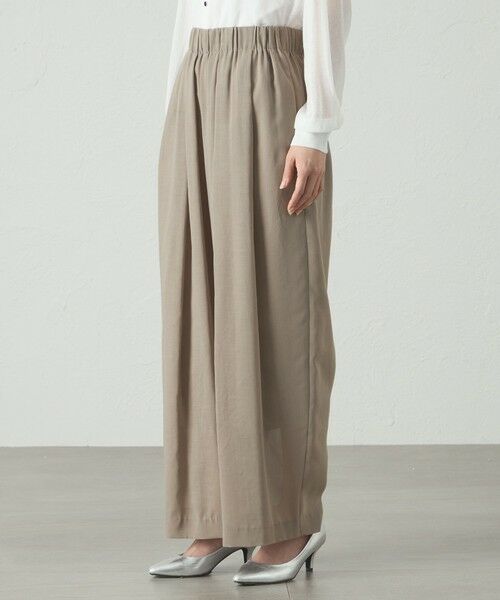 CAST: / キャスト コロン パンツ | 【着用しわ軽減/セットアップ対応】シアータックギャザーパンツ | 詳細11