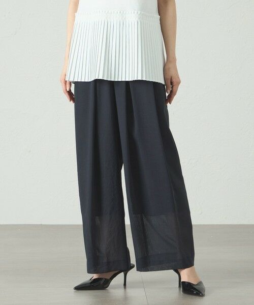 CAST: / キャスト コロン パンツ | 【着用しわ軽減/セットアップ対応】シアータックギャザーパンツ | 詳細17