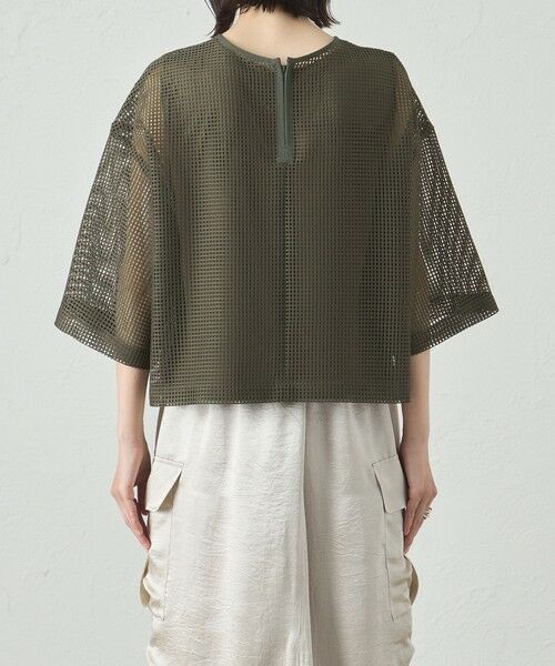 CAST: / キャスト コロン シャツ・ブラウス | 【セットアップ対応/オンでもオフでも活躍】メッシュクロップドトップス | 詳細6