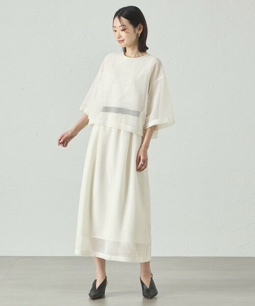 CAST: / キャスト コロン シャツ・ブラウス | 【セットアップ対応/オンでもオフでも活躍】メッシュクロップドトップス | 詳細1