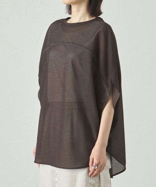 CAST: / キャスト コロン カットソー | 【着回し抜群】リネンライクラウンドフォルムカットソー | 詳細4