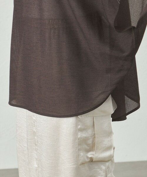 CAST: / キャスト コロン カットソー | 【着回し抜群】リネンライクラウンドフォルムカットソー | 詳細8