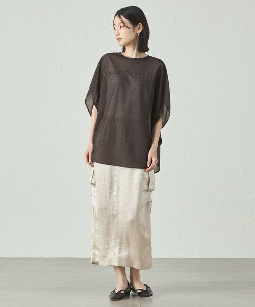 CAST: / キャスト コロン カットソー | 【着回し抜群】リネンライクラウンドフォルムカットソー | 詳細2