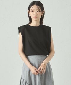 CAST: / キャスト コロン カットソー | 【着回し抜群】リネンライクショルダータックカットソー