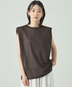 CAST: / キャスト コロン カットソー | 【着回し抜群】リネンライクショルダータックカットソー