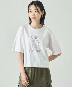 CAST: / キャスト コロン カットソー | 【A NEW LOOK FOR NEW DAY】ラメプリントTシャツ