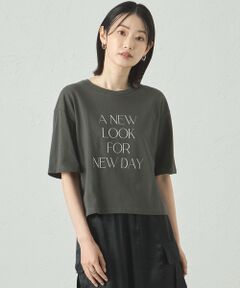 CAST: / キャスト コロン カットソー | 【A NEW LOOK FOR NEW DAY】ラメプリントTシャツ