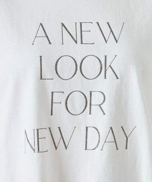 CAST: / キャスト コロン カットソー | 【A NEW LOOK FOR NEW DAY】ラメプリントTシャツ | 詳細7