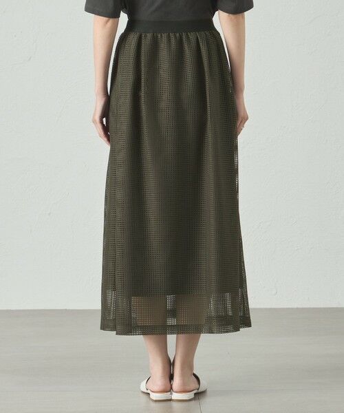 CAST: / キャスト コロン ロング・マキシ丈スカート | 【セットアップ対応/オンでもオフでも活躍】メッシュフレアスカート | 詳細8