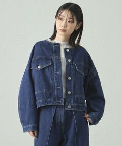 CAST: / キャスト コロン その他アウター | 【着回し抜群】フォルムデニムブルゾン