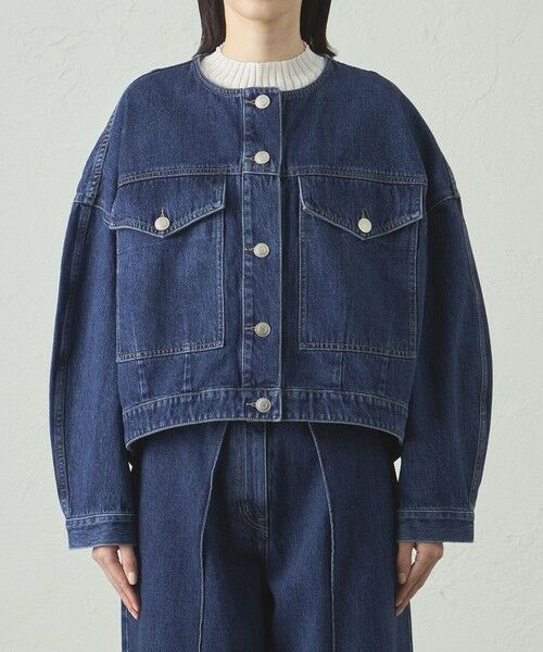 CAST: / キャスト コロン その他アウター | 【着回し抜群】フォルムデニムブルゾン | 詳細3