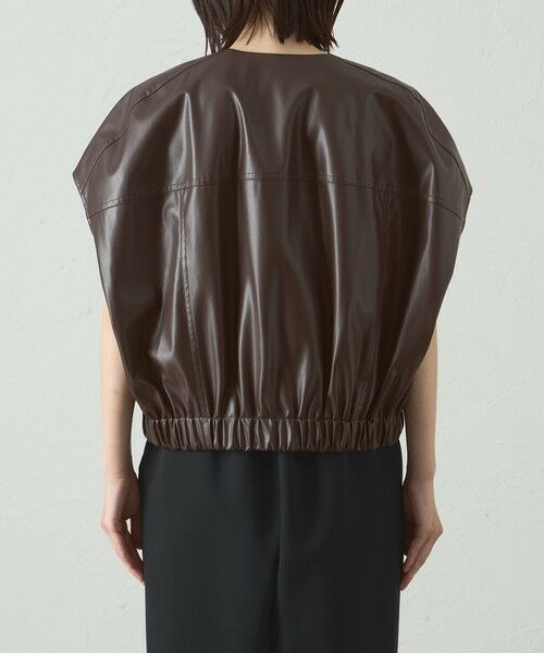 CAST: / キャスト コロン その他アウター | 【着回し抜群】レザーライクジレ | 詳細14