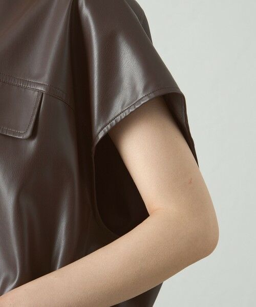CAST: / キャスト コロン その他アウター | 【着回し抜群】レザーライクジレ | 詳細15