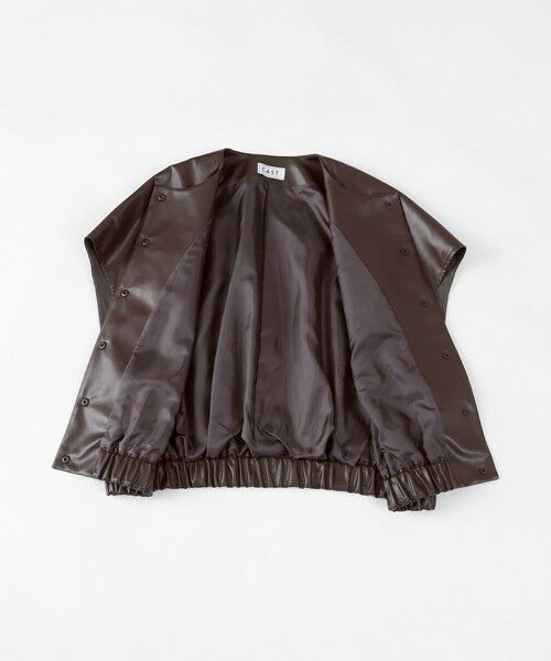 CAST: / キャスト コロン その他アウター | 【着回し抜群】レザーライクジレ | 詳細18