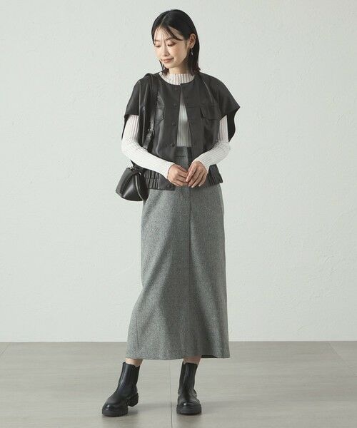 CAST: / キャスト コロン その他アウター | 【着回し抜群】レザーライクジレ | 詳細2