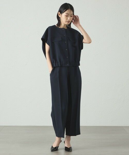 CAST: / キャスト コロン その他アウター | 【UV効果/着用シワ軽減/セットアップ対応】ラウンドフォルムジレ | 詳細2