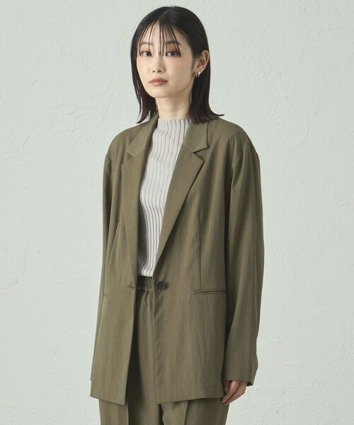 CAST: / キャスト コロン その他アウター | 【セットアップ対応/接触冷感】テーラードライトジャケット | 詳細13