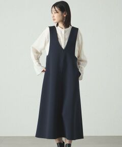 CAST: / キャスト コロン ロング・マキシ丈ワンピース | 【UV効果/着用シワ軽減】アシンメトリーワンピース