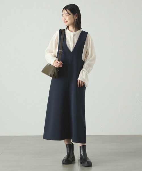 CAST: / キャスト コロン ロング・マキシ丈ワンピース | 【UV効果/着用シワ軽減】アシンメトリーワンピース | 詳細3