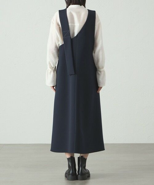 CAST: / キャスト コロン ロング・マキシ丈ワンピース | 【UV効果/着用シワ軽減】アシンメトリーワンピース | 詳細6