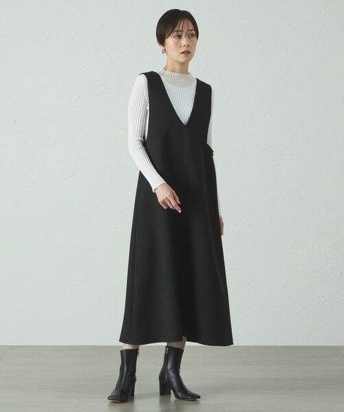 CAST: / キャスト コロン ロング・マキシ丈ワンピース | 【UV効果/着用シワ軽減】アシンメトリーワンピース | 詳細2
