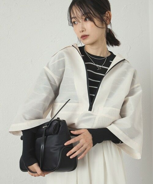 CAST: / キャスト コロン シャツ・ブラウス | 【接触冷感】オーガンジージップアップトップス | 詳細9