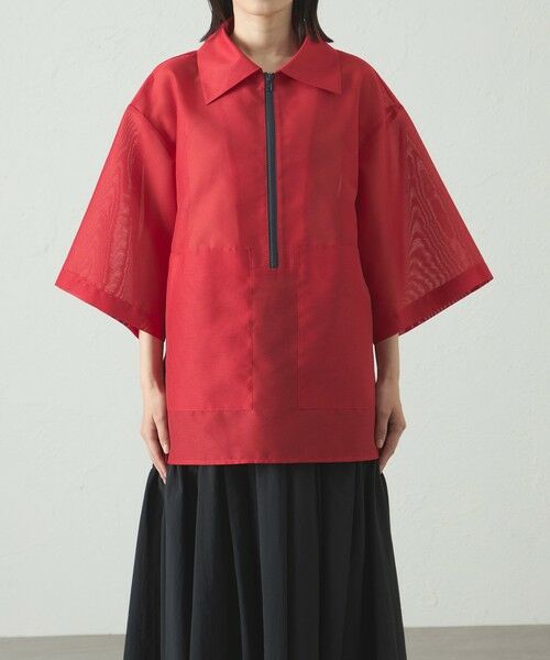 CAST: / キャスト コロン シャツ・ブラウス | 【接触冷感】オーガンジージップアップトップス | 詳細11