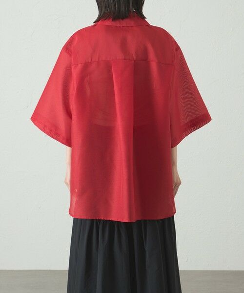 CAST: / キャスト コロン シャツ・ブラウス | 【接触冷感】オーガンジージップアップトップス | 詳細13