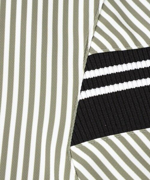 CAST: / キャスト コロン シャツ・ブラウス | 【着用しわ軽減/吸水速乾】ニットコンビストライプブラウス | 詳細9