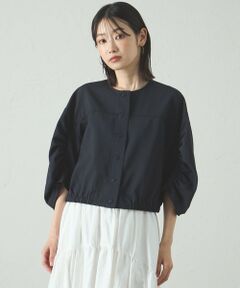 CAST: / キャスト コロン シャツ・ブラウス | 【着用シワ軽減/セットアップ対応】ギャザースリーブブラウス