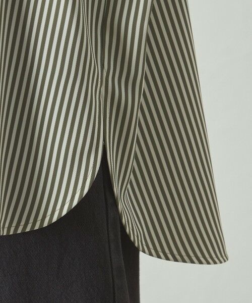 CAST: / キャスト コロン シャツ・ブラウス | 【着用しわ軽減/吸水速乾】ストライプバックボタンブラウス | 詳細9