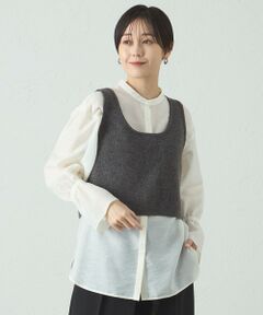 CAST: / キャスト コロン ニット・セーター | 【着回し抜群/手洗い可能】2WAYニットベスト