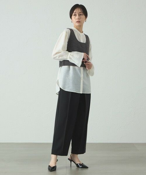 CAST: / キャスト コロン ニット・セーター | 【着回し抜群/手洗い可能】2WAYニットベスト | 詳細2