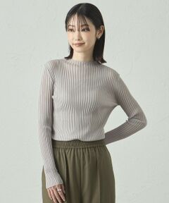 CAST: / キャスト コロン ニット・セーター | 【着回し抜群】シアーニットタートル