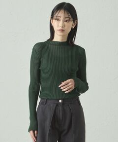 CAST: / キャスト コロン ニット・セーター | 【着回し抜群】シアーニットタートル