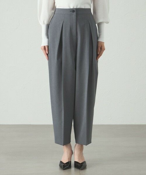 CAST: / キャスト コロン パンツ | 【着用シワ軽減/セットアップ対応】タックフォルムパンツ | 詳細3