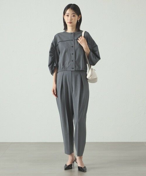 CAST: / キャスト コロン パンツ | 【着用シワ軽減/セットアップ対応】タックフォルムパンツ | 詳細1