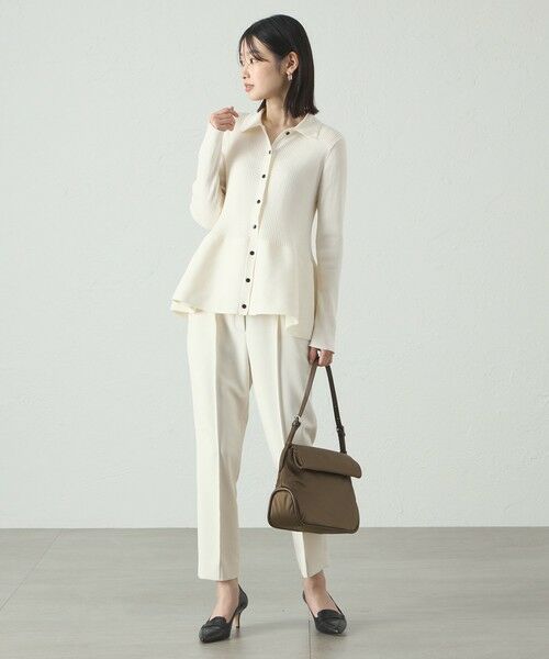 CAST: / キャスト コロン パンツ | 【美シルエット・着用シワ軽減】ダブルクロススティックパンツ | 詳細1